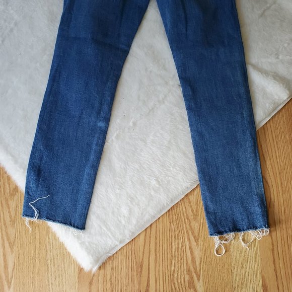 FOREVER 21 FRAYED HEM STRETCH PANTS - Picture 6 of 8